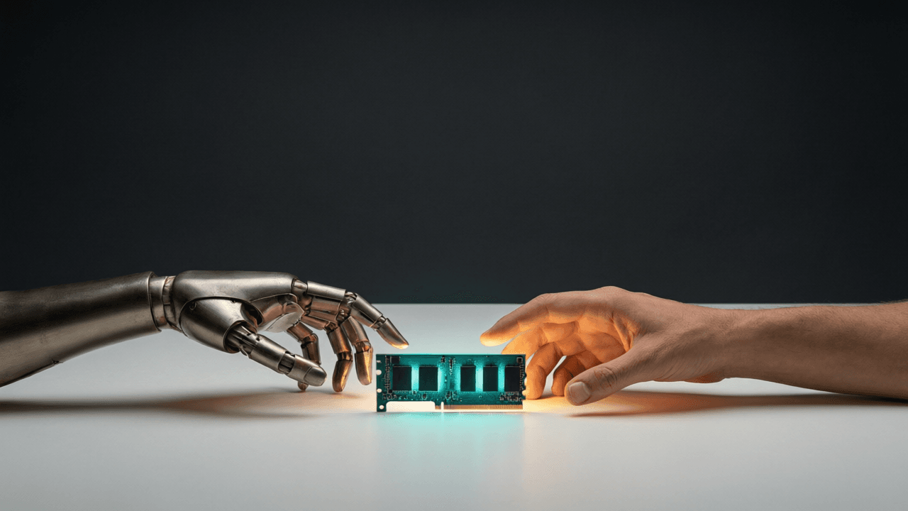 AI 服务器与消费电子争夺存储产能示意