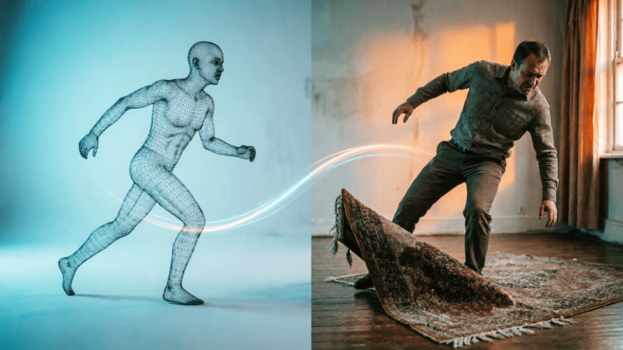 Principle illustration: The collision between virtual prediction and physical reality